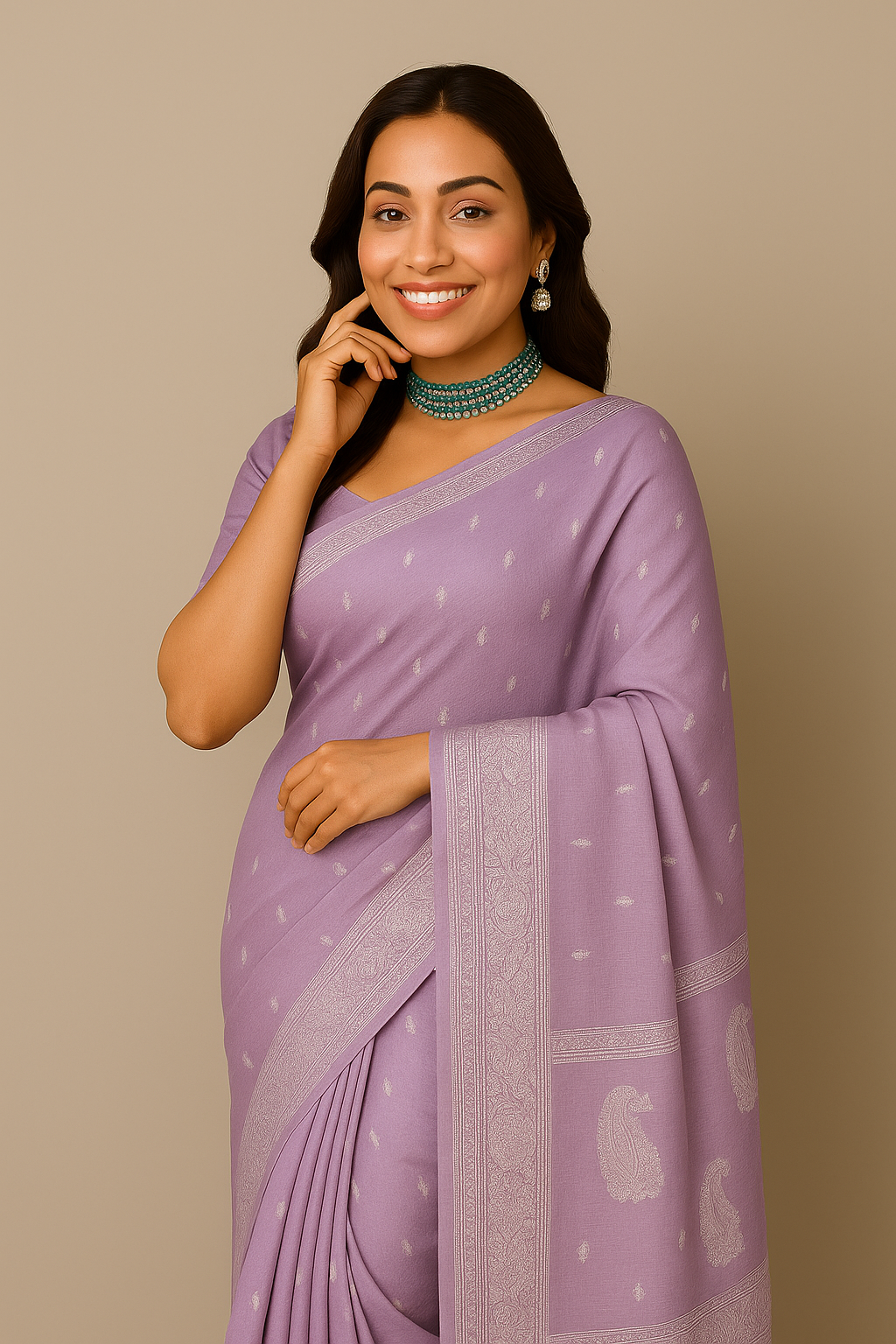 Banarasi Handloom Pure Khaddi Chiffon Saree