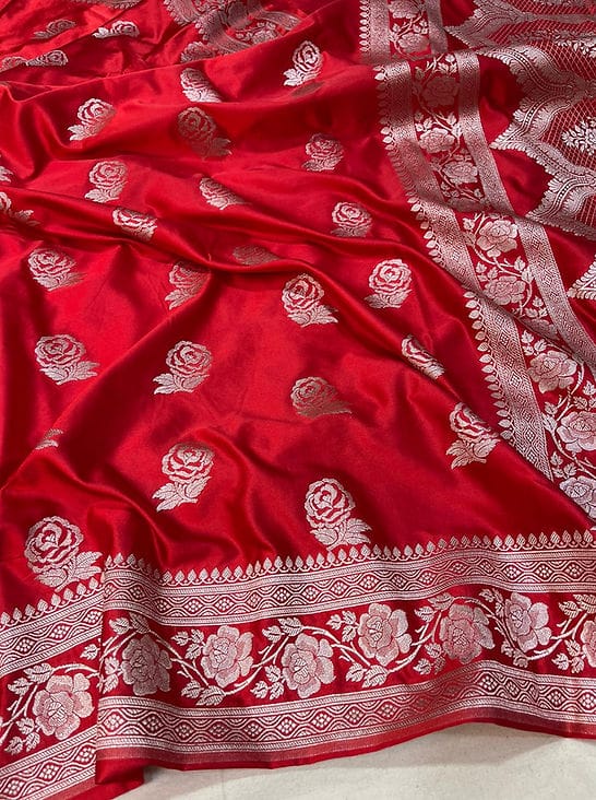 Banarasi Handloom Mashru Silk Saree