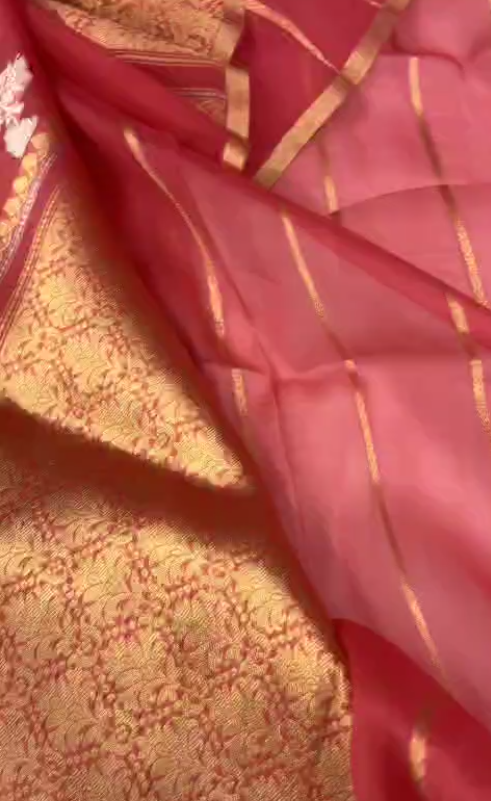 BANARASI PURE KORA SAREE