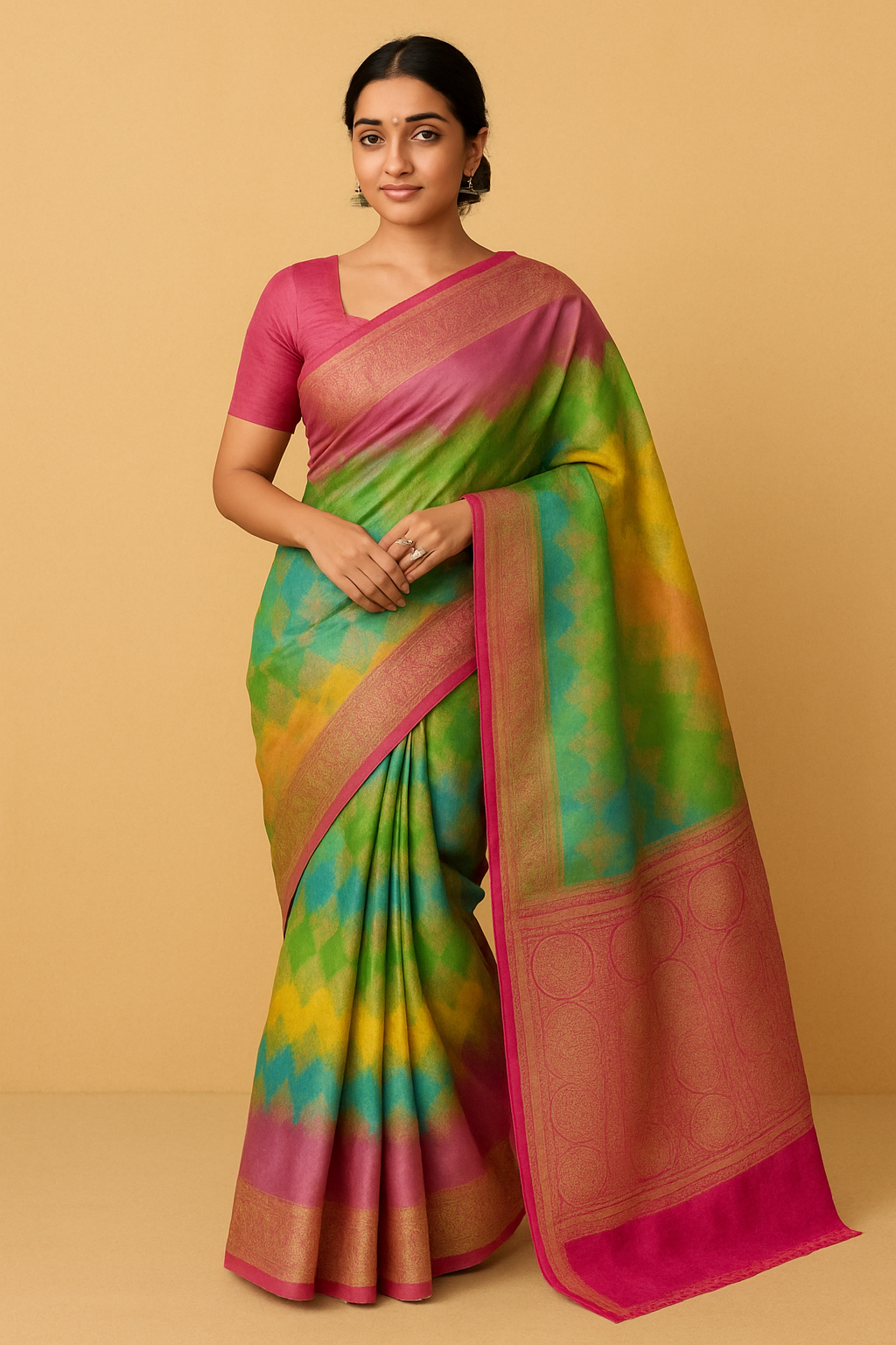 Banarasi Handloom Mashru Silk Saree