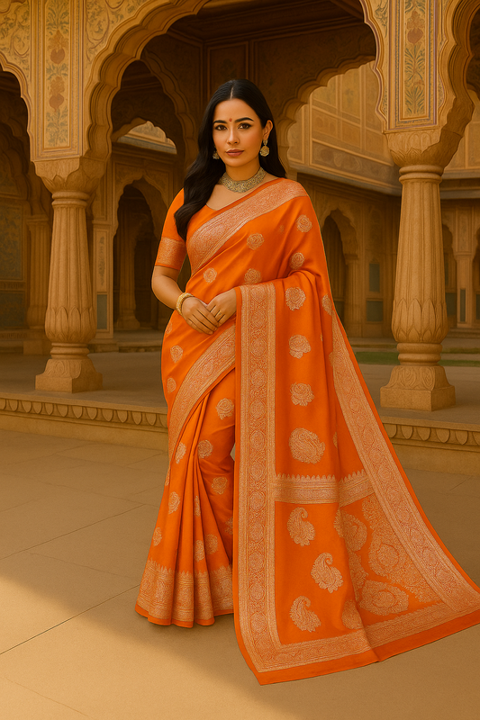 Banarasi Handloom Mashru Silk Saree