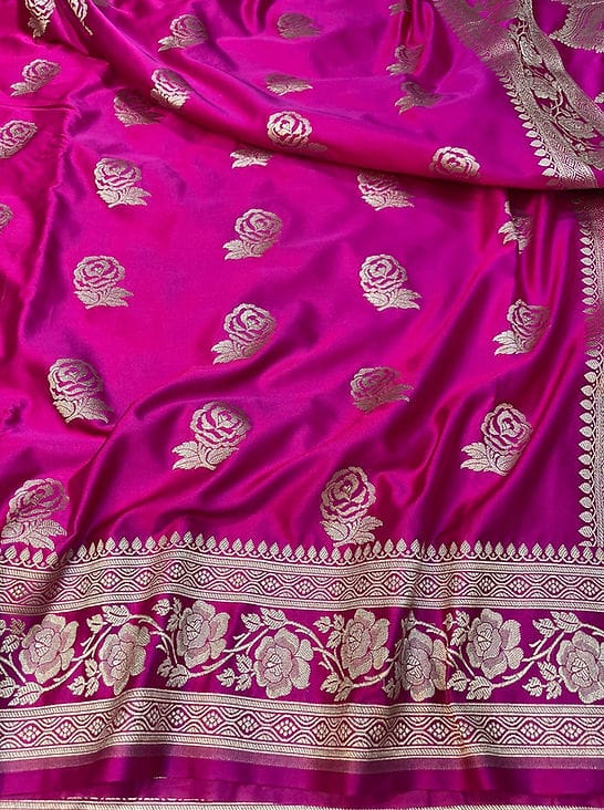 Banarasi Handloom Mashru Silk Saree