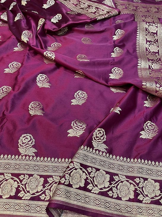 Banarasi Handloom Mashru Silk Saree