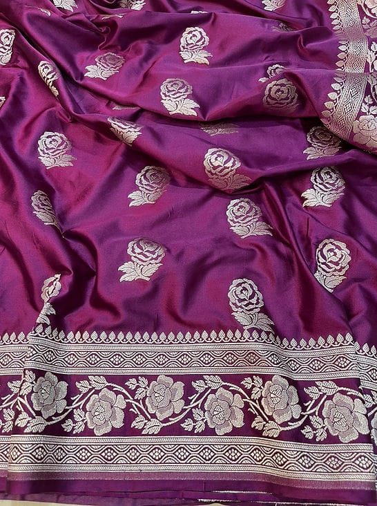 Banarasi Handloom Mashru Silk Saree