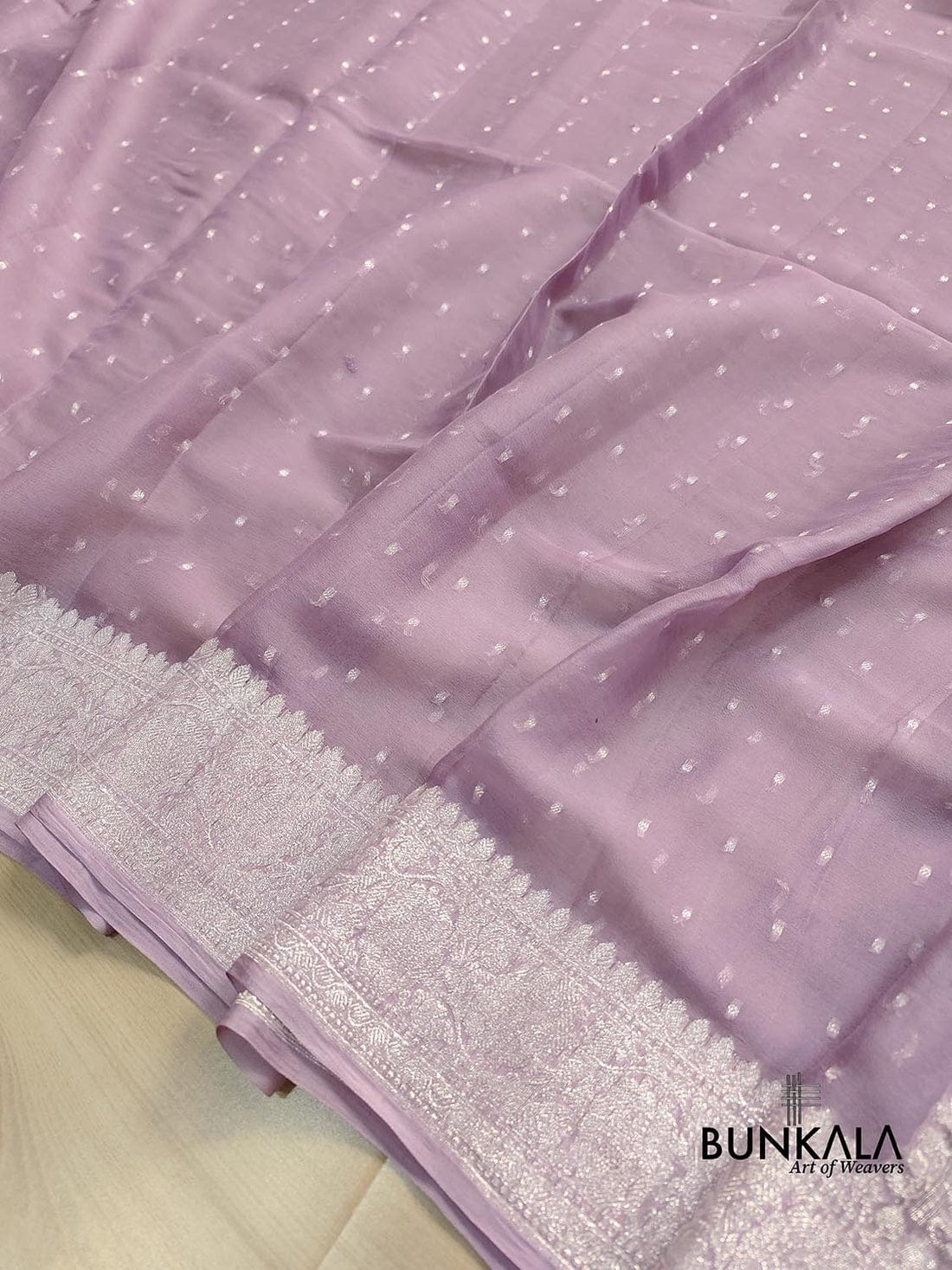 Banarasi Handloom Pure Khaddi Chiffon Saree